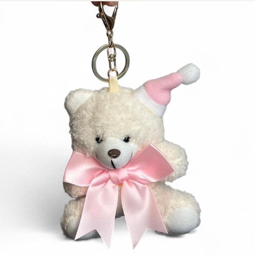 Teddy Bear Christmas Keychain/ Purse Charm - Picture 4 of 10